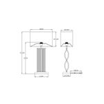 Декоративная настольная лампа Arte Lamp VEIL A5061LT-1PB, 1хE27