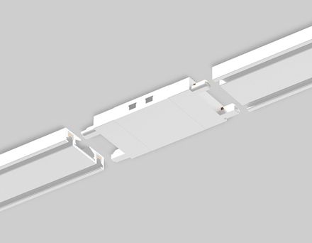 Коннектор прямой для накладного шинопровода Magnetic Ultra Slim GV1107 WH белый 46*26*26