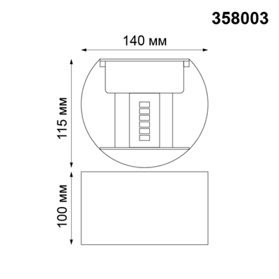 358003 STREET NT19 388 темно-серый Ландшафтный светильник IP54 LED 3000К 2*3W 85-265V KAIMAS