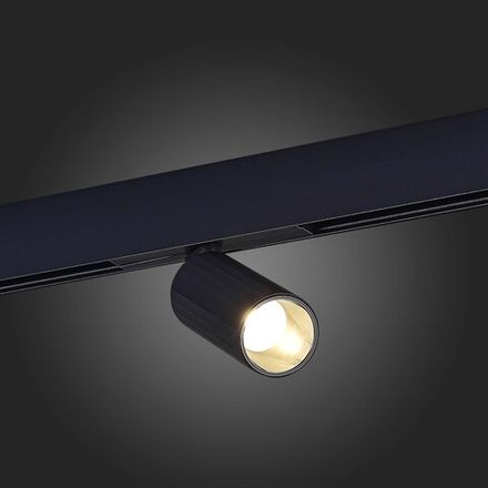 ST807.446.12 Магнитный трековый светильник Черный LED 1*12W 4000K 700Lm Ra&gt;90 IP20 D50xH173 48VV