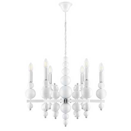 8260/6 MODERNI LN26 126 белый/хром, металл Люстра E14 6*40W 220V NANA