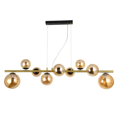 Подвесная люстра Arte Lamp GEMINI A2243SP-9PB, 9хG9