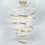 736483 Люстра ROTONDA 293W LED 8471LM 120G ЗОЛОТО 3000K