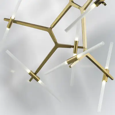 742143 Люстра STRUTTURA 14х6W (led) G9 ЗОЛОТО МАТОВЫЙ Lightstar