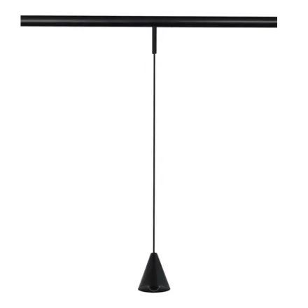 ST689.436.05 Магнитный трековый светильник Черный LED 1*5W 3000K Lm Ra>90 40° IP20 D80xH98 24V