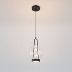 Подвесной светодиодный светильник со стеклянным плафоном 50267/1 LED черный