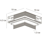 Коннектор угловой для встраиваемого шинопровода Arte Lamp LINEA-ACCESSORIES A489933