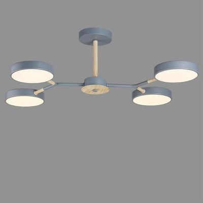 5651/72CL LEDIO LN23 275 серый, дерево Люстра потолочная LED 72W 3000-6000K 3253Лм 220V BRAD