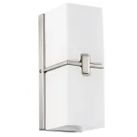 805620 Светильник настенный QUBICA 2х40W E14 НИКЕЛЬ/БЕЛЫЙ Lightstar