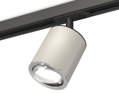 Комплект поворотного трекового светильника XT7423001 SGR/PSL/SBK серый песок/серебро полированное/черный песок MR16 GU5.3 (A2537, C7423, N7003)