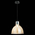 SLE114723-01 Люстра подвесная Черный/Янтарный E27 1*60W