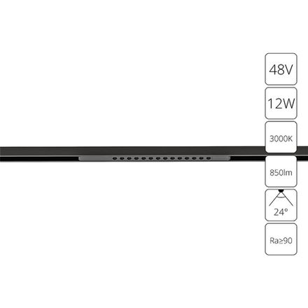 Магнитный трековый светильник Arte Lamp OPTIMA A7286PL-1BK, LED