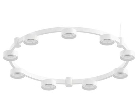 Корпус светильника Techno Ring подвесной для насадок Ø85мм C9241/9 SWH белый песок D740*70.5mm GX53/9