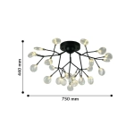 Потолочный светильник Skein 2480-9U, 27*G4LED*3W, 4423LM, 3000K. ТМ F-Promo