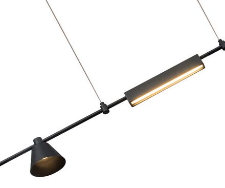 07616-115L,19 Подвес Ристо черный w115*12 h160 Led 15W (4000K)