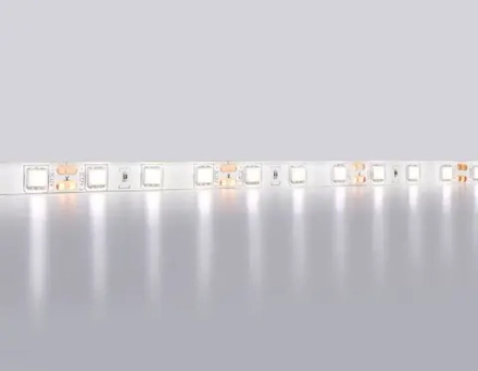Светодиодная лента GS2102 5050 60Led/ 14.4W m/ 12V IP65 4500K/ 5000*10*2.87mm/ кратность резки 50mm (2 конт.)