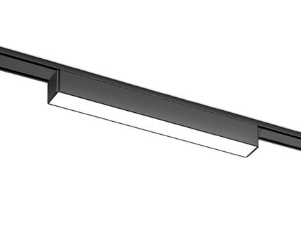 Светильник светодиодный трековый для шинопровода Magnetic Ultra Slim GV1449 BK черный IP20 10W 4200K 48V 230*26*24