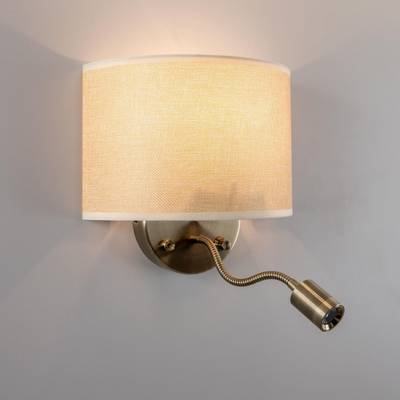 Citilux Декарт CL704306 Бра с бежевым абажуром и диммером