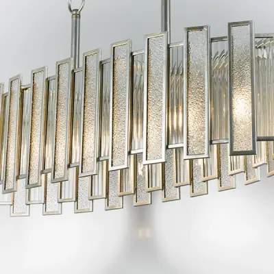 712164 Люстра AGAVE 6х40W E27 СЕРЕБРО С ПАТИНОЙ/ПРОЗРАЧНЫЙ Lightstar