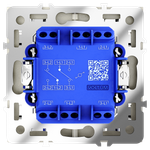 VLS020304 Проходной переключатель встраиваемый VOLTUM S70 двухклавишный 10А, (шелк) (ТМ Maytoni)