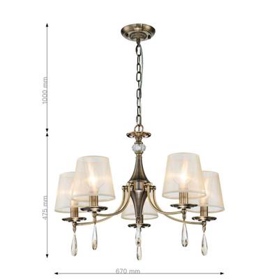 Подвесная люстра Imber 2639-5P. ТМ F-Promo