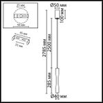 4292/5L HIGHTECH ODL25 Подвесной светильник  золотистый/ металл IP20 LED 5W 300Лм 3000K 180° 220V ANIKA