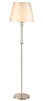 Торшер Crystal Lux NICOLAS PT1 NICKEL/WHITE 3400/601