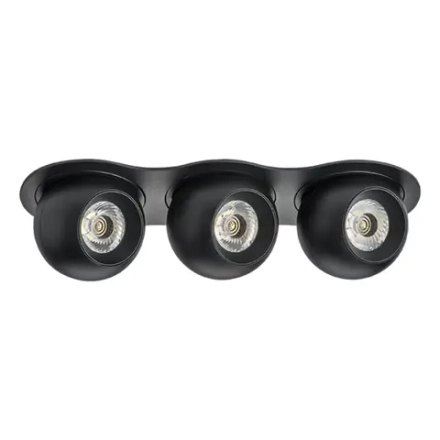 i637747474 Светильник INTERO LED 9W*3 850LM*3 24G ЧЕРНЫЙ 4000K (217637+217074+217074+217074)