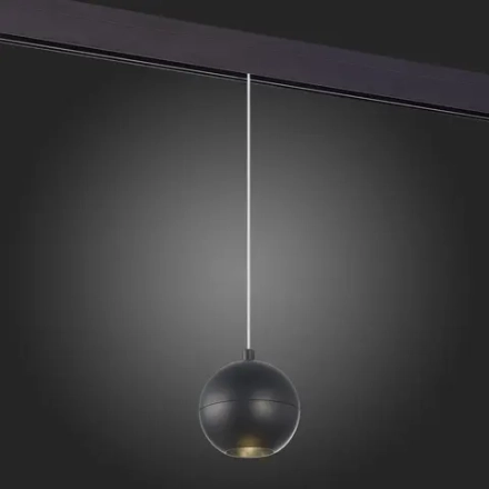 ST354.443.12 Магнитный трековый светильник подвесной Черный LED 1*12W 4000K 750Lm Ra>80 36° IP20 D100xH92 48V