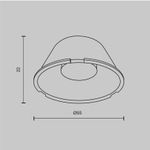 Линза ⌀55mm 60° для Focus Led 20Вт, LensD60-60. TM Maytoni