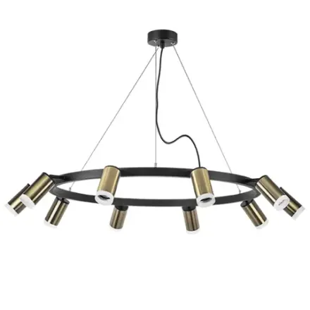LR0203100 Люстра RULLO 10х50W GU10 ЧЕРНЫЙ/БРОНЗА (571020+214431-10+202430-10)