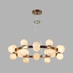 7109/24 MIDCENT ODL26 Подвесной светильник  белый/стекло/металл IP20 G9 24*5W  220-240V MAGIA