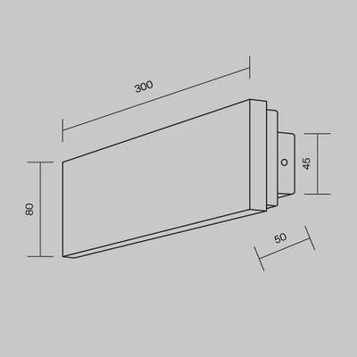 Настенный светильник (бра) Basic Texture 2700-4000К 8Вт MOD461WL-L8BK. TM Maytoni