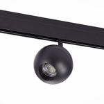 ST354.436.12 Магнитный трековый светильник Черный LED 1*12W 3000K 680Lm Ra&gt;80 36° IP20 L120xW100xH195 48V
