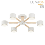 8306/6C COMFI LN26 333 белый, дерево/металл Светильник потолочный GX53 LED 6*7W 220V VUDI