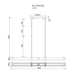 Люстра подвесная Rudeza Chrome FL1179-7PL, LED