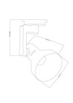 Трековый светильник Arte Lamp NIDO A5106PL-1WH, 1хE27