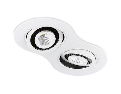 Встраиваемый потолочный светодиодный светильник S505/2 W белый 5+5W