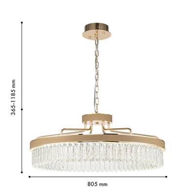 Подвесная люстра  Visconte  4304-8P. ТМ Favourite