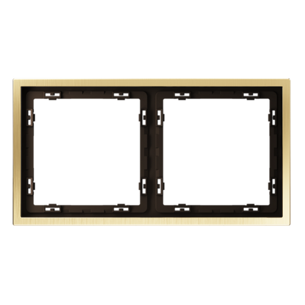 VLSM120209 Рамка металлическая на 2 поста, S70 Metal (латунь). (ТМ Maytoni)