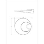 Потолочная люстра Arte Lamp MILLO A3893PL-30BK, 1хLED