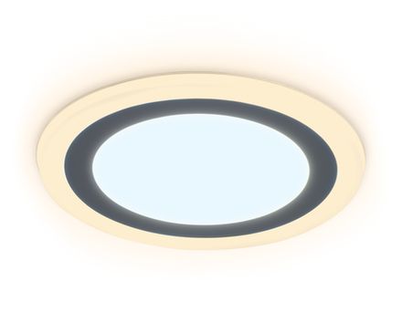 Встраиваемый cветодиодный светильник с подсветкой DCR373 6W+3W 6400K/3000K 85-265V D145*28