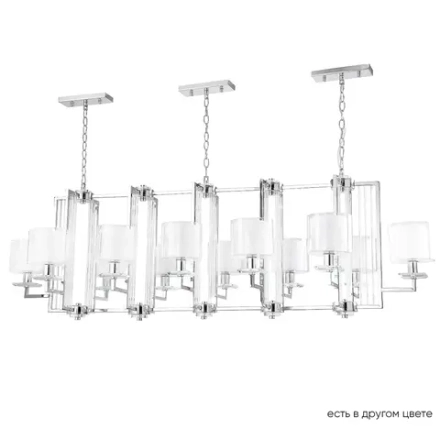 Люстра Crystal Lux NICOLAS SP12 L1600 NICKEL/WHITE 3400/312L