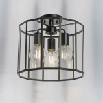 798237 Люстра GENNI 3х40W E27 ЧЕРНЫЙ МАТОВЫЙ/ПРОЗРАЧНЫЙ Lightstar