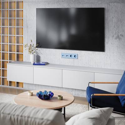 VLS002715 Накладка для розетки TV+RJ45 кат. 6, S70 (деним). (ТМ Maytoni)