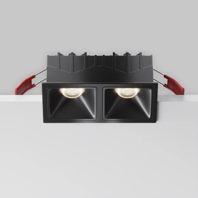 Встраиваемый светильник Альфа / Alfa LED 20 Вт 4000 К 50°, DL043-02-10W4K-SQ-B-1. TM Maytoni