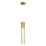 5059/5LA PENDANT ODL24 459 золотой/янтарный/металл/стекло Подвес LED 5W 3000K SCROW