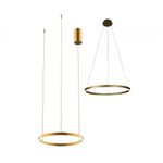08212,33P(3000K) Подвес Тор матовое золото d40 h150 Led 24W (3000K) 2 типа крепления
