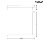 358605 SHINO NT21 075 белый Трековый светильник для низковольного шинопровода IP20 LED 4000K 24W 48V FLUM