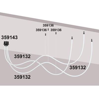359143 KONST NT23 191 черный База для накладного монтажа светильников 359128-359133 IP20 40-120W 170-265V RAMO